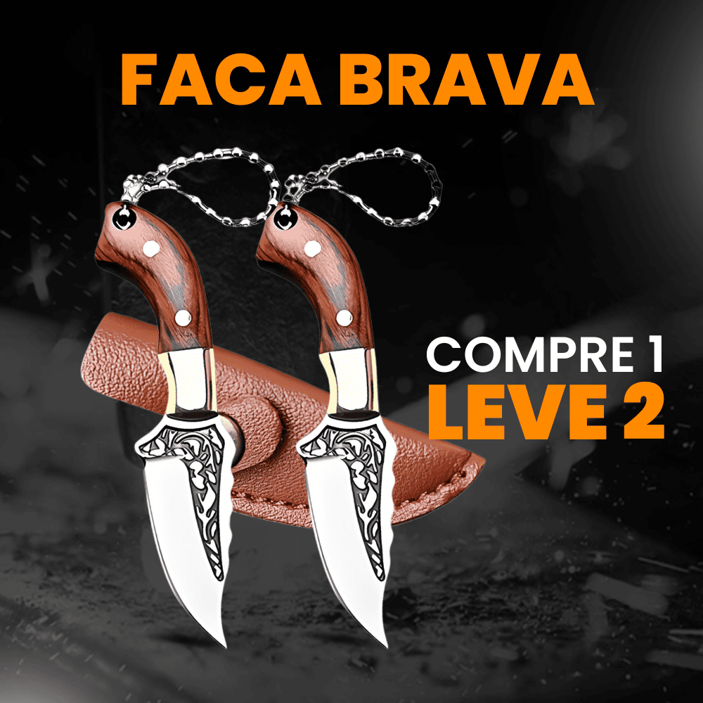 Mini Faca Brava Forjada a Mão Bufaluz - Compre 1 Leve 2