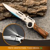 Faca Artesanal Selva Bufaluz - Forjada a Mão + Lanterna Grátis