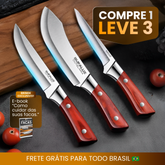 [OFERTA LIMITADA]  Combo 3 Facas Artesanais Forjadas a mão - Compre 1 Leve 3