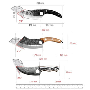 Combo 3 Facas Artesanais Max - Compre 2 leve 3 [Forjadas a Mão]