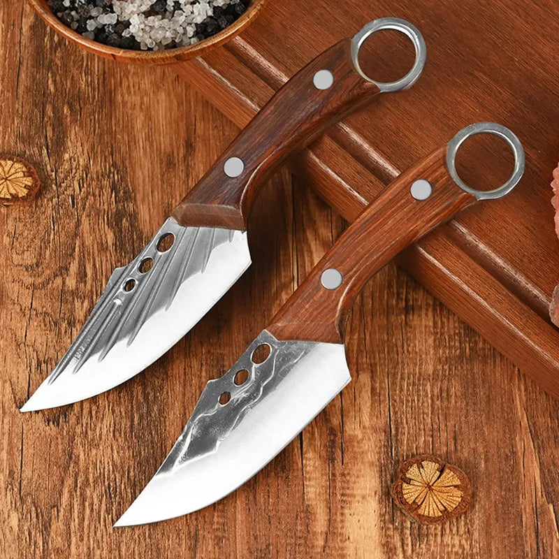 [OFERTA LIMITADA] Combo 4 Facas Artesanais Forjadas a Mão Bufaluz - Compre 2 Leve 4 + Bainhas Grátis