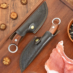 [OFERTA LIMITADA] Combo 4 Facas Artesanais Forjadas a Mão Bufaluz - Compre 2 Leve 4 + Bainhas Grátis