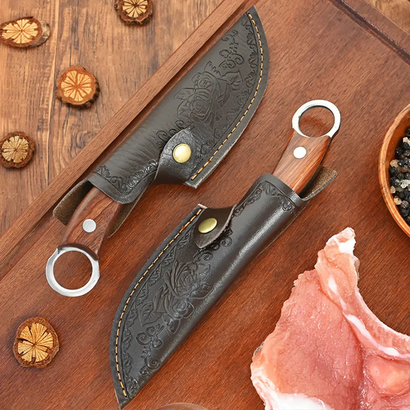 [OFERTA LIMITADA] Combo 4 Facas Artesanais Forjadas a Mão Bufaluz - Compre 2 Leve 4 + Bainhas Grátis