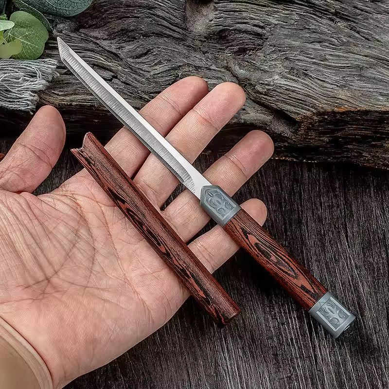 [PROMOÇÃO] Combo Faca Artesanal Bambu Ultra Afiada Bufaluz - Compre 1 Leve 2 [Forjada a Mão] + Bainha Grátis