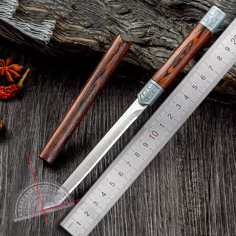 [PROMOÇÃO] Combo Faca Artesanal Bambu Ultra Afiada Bufaluz - Compre 1 Leve 2 [Forjada a Mão] + Bainha Grátis