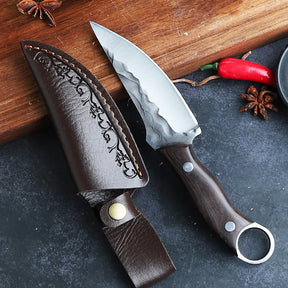 [OFERTA LIMITADA] Combo 4 Facas Artesanais Forjadas a Mão Bufaluz - Compre 2 Leve 4 + Bainhas Grátis