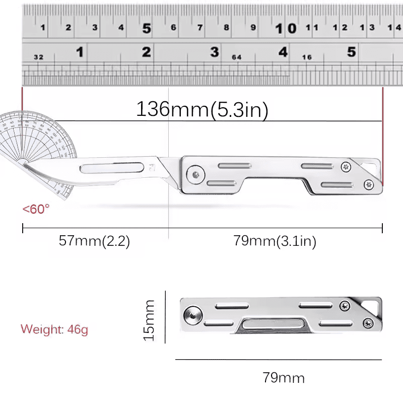 Mini Faca Dobrável Bufaluz Forjada a Mão - Compre 1 Leve 2