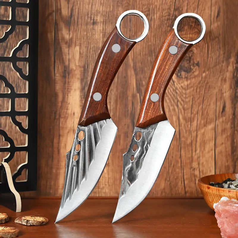 [OFERTA LIMITADA] Combo 4 Facas Artesanais Forjadas a Mão Bufaluz - Compre 2 Leve 4 + Bainhas Grátis