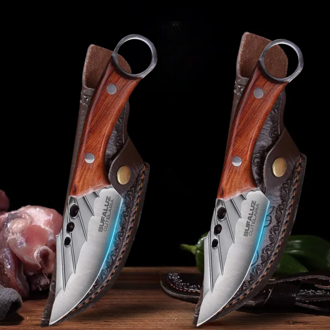 Combo 2 Facas Artesanais ProSharp Bufaluz - Forjado a Mão [Compre 1 Leve 2]